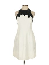 Halston Heritage Women Ivory Cocktail Dress 4