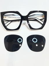Prada SPR 15W Replacement Lens Dark Gray Sunglasses 54mm 1 Free Crizal Cloth