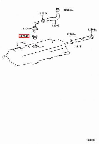 Genuine Crown JZS173 JZS171 JZS153 JZS151 JZS141 2.5 PCV Valve Rubber Grommet x2 - Picture 8 of 20