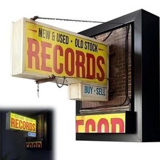Retro Record Store Wall Light Vintage Wall Decor for Music Room Bar Studio Decor