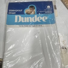 Waterproof Sheet Dundee White 27 X 36 New Sealed 100 Cotton Made In The Usa