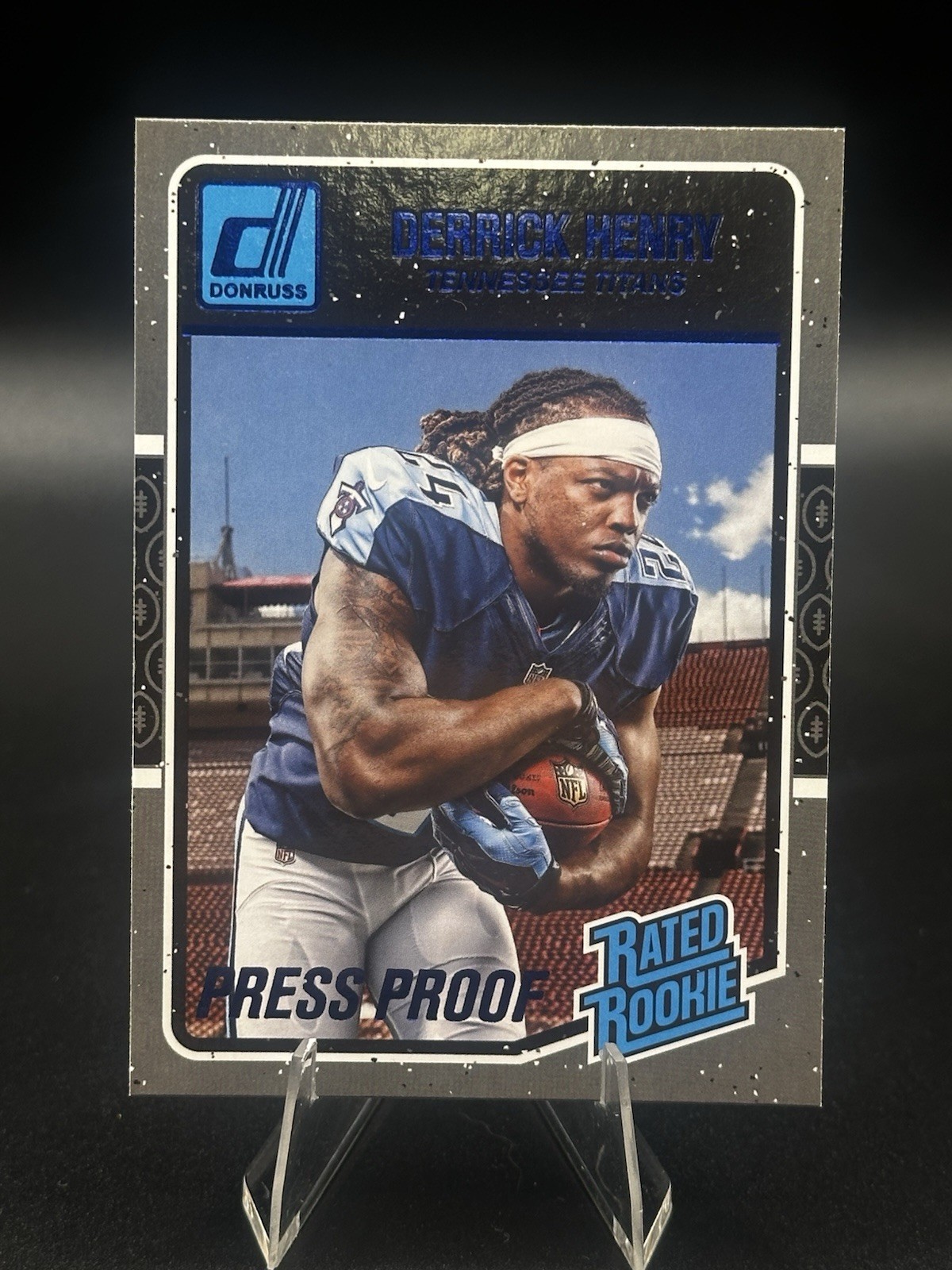 💥2016 Donruss Derrick Henry Press Proof Blue Rated Rookie RC #365 Titans