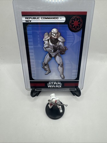 Star Wars Miniatures WOTC Republic Commando - Sev 36/60 With Card