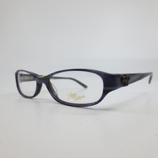 Apple Bottoms AB 730-3 Purple Oval Eyeglass Frames Women 53-14-135 Demo Lenses