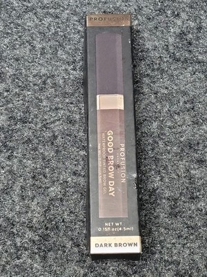 Profusion Good Brow Day Waterproof Brow Gel Mascara Dark Brown 0.15oz New Makeup