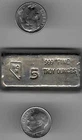 1 NCM Nevada Coin Mart 5 Troy Oz Ounce .999 Fine Silver Bar Round Bars Rounds
