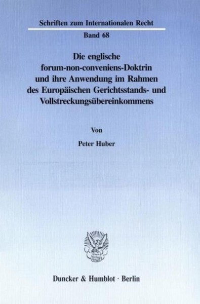 Die Englische Forum-Non-Conveniens-Doktrin Und Ihre Anwendung Im Rahmen Des Euro-image