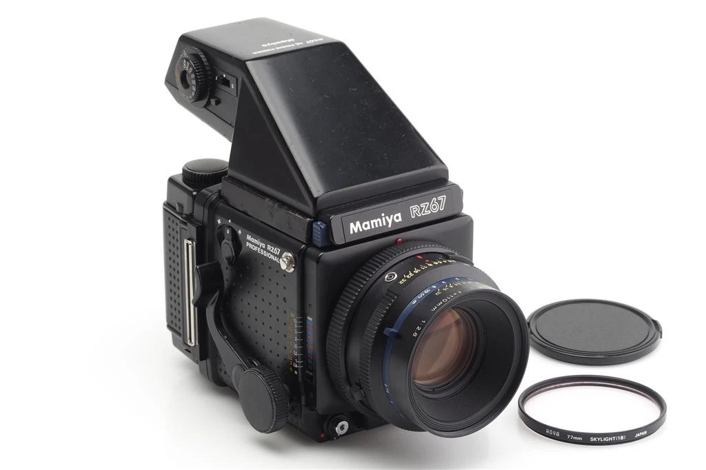 NEUF] Étui rigide en cuir d'origine Mamiya avec bandoulière pour RB67