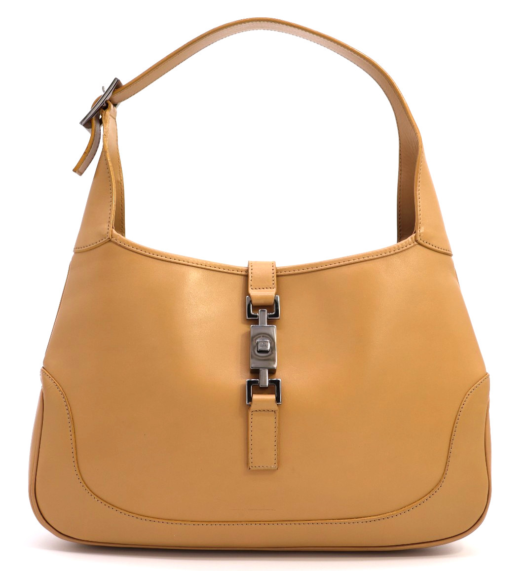 GUCCI Jackie-1961 borsa a mano 3306 pelle beige classica autentica