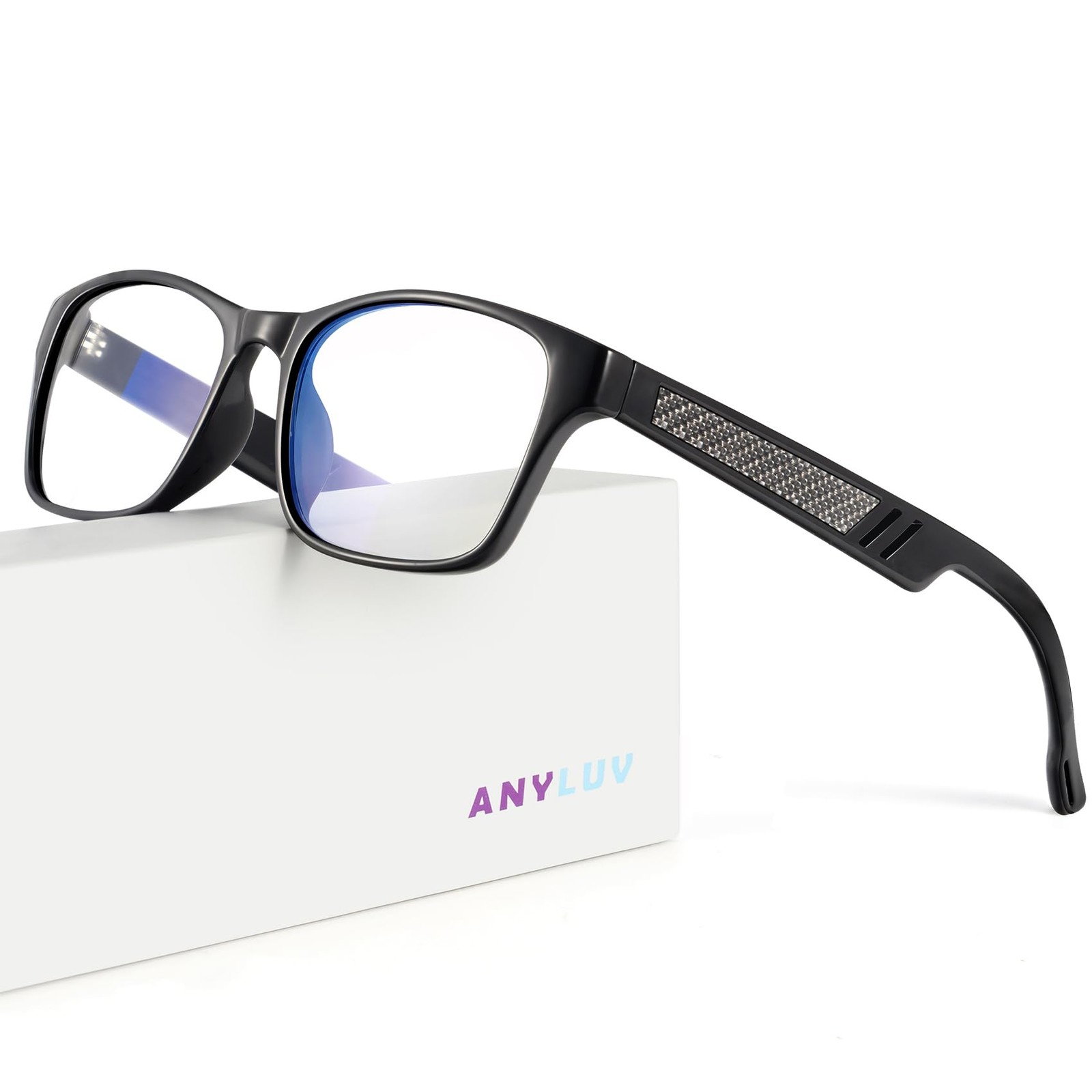 Blue Light Blocking Glasses for Men Women Lightweight Computer Gaming Glasses Anti Eyestrain