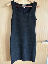 Monsoon Little Black Dress With Gold Stitching 10