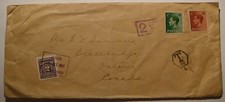 Canada.1937.Postage Due 2c J16.Edward VIII,31.12.1936.England to Bracebridge,Ont