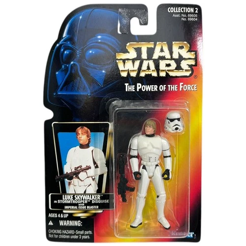Star Wars Power of the Force Luke Skywalker Stormtrooper 3.75" Figure 1996 New