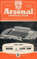 Arsenal Reserves v Luton Town (Combination) 1956/1957