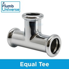 15mm Chrome Plated Press Fittings Fittings M Profile Elbow, Straight, Tee, 45
