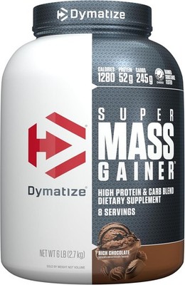 Dymatize Super Mass Gainer 6lb   Rich Chocolate / 06/2027 / #DAMAGED BOTTLE#