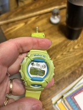 Casio Baby-G Watch Women BG-1006SA 40mm Green Blue Tone New Battery