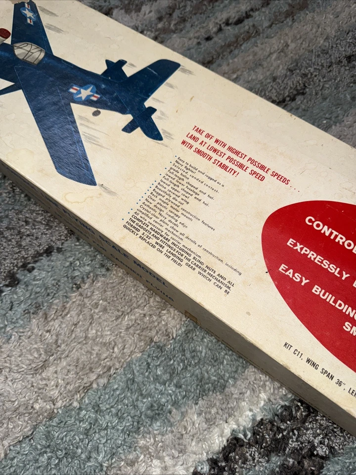 Sterling 1962 Grumman Guardian Control Line C-11 Wood Model Kit New - Image 3 of 4