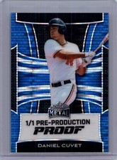 Daniel Cuvet 2025 Leaf Metal Baseball 1/1 Pre Production Proof