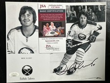 Rene Robert Signed Buffalo Sabres 8x10 Photograph  JSA  COA  CE74616