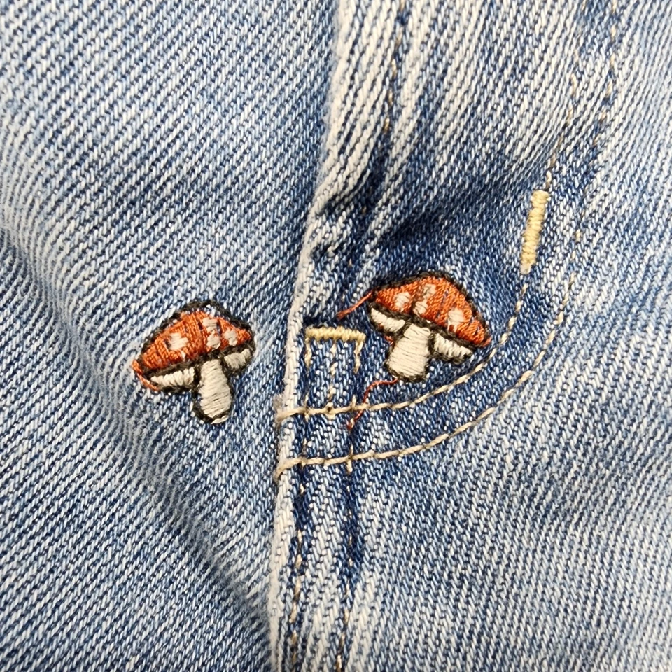 Arizona Jean Co Mujer 3 Juniors Azul Tiro Más Alto Mamá Setas Bordadas Foto 3 de 4