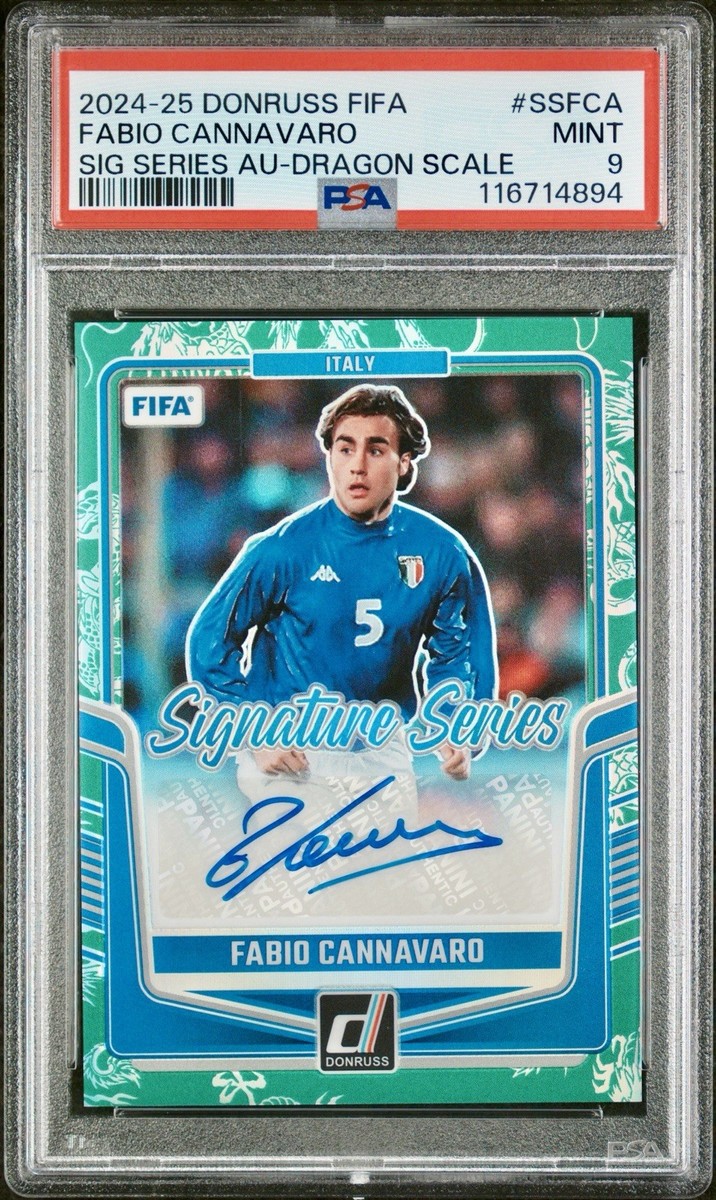 Fabio Cannavaro Signed 2024-25 Donruss FIFA SIG Series Dragon