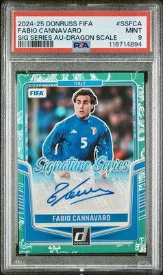 Fabio Cannavaro Signed 2024-25 Donruss FIFA SIG Series Dragon