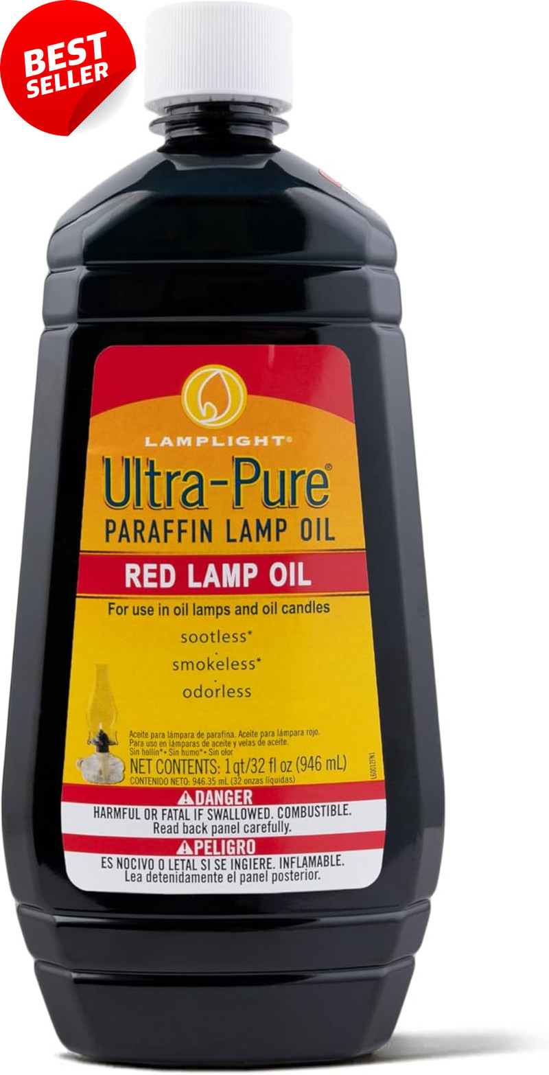 Red 32oz Liquid Paraffin Indoor Use Smokeless Odorless
