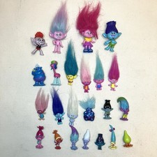 Mixed Lot Of 23 Hasbro DreamWorks Trolls Movie Mini Figures PVC