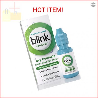 Blink Contacts Lubricating Eye Drops with Hyaluronate, Moisturizing &  Soothing f | eBay