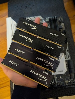 32GB DDR4 RAM Bundle: Kingston HyperX Fury 2400MHz (4x 8GB)