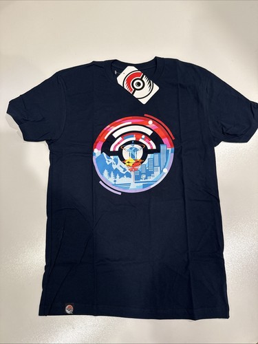 Pokemon Go Fest 2021 Men's T Shirt LG Navy 100% Cotton Relaxed Fit Crew Neck NWT