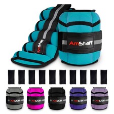 Adjustable Ankle Weights 1 Pair 2 4 6 8 10 Lbs Leg Weight Straps for Strength...