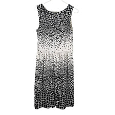Eliza J NWT Black & White Ombre Fit & Flare Dress Sz 10 Fully Lined