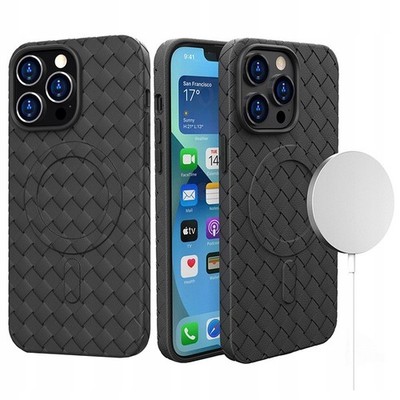 HURTEL GEFLOCHTENE HÜLLE FÜR MAGSAFE FÜR IPHONE 15 PRO VERSTÄRKTER SCHUTZ