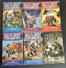 LOT OF 6 WILD CARDS edited by George R. R. Martin II III IV V VII +Suicide Kings