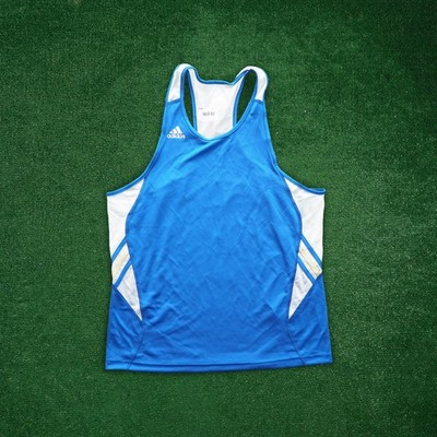 Adidas Men's (Blue) Climacool Singlet Performance Tank Top