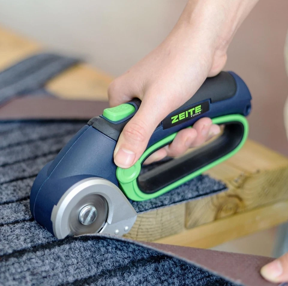 ZEITE 4V Cordless Electric Scissors, Cardboard Cutter with 2 Blades, Storage - Image 4 of 4