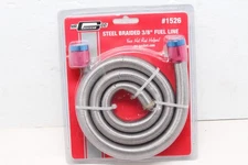 Mr. Gasket 1526 Braided Stainless Steel Fuel Line Hose Kit - 3/8 Inch X 3 Foot