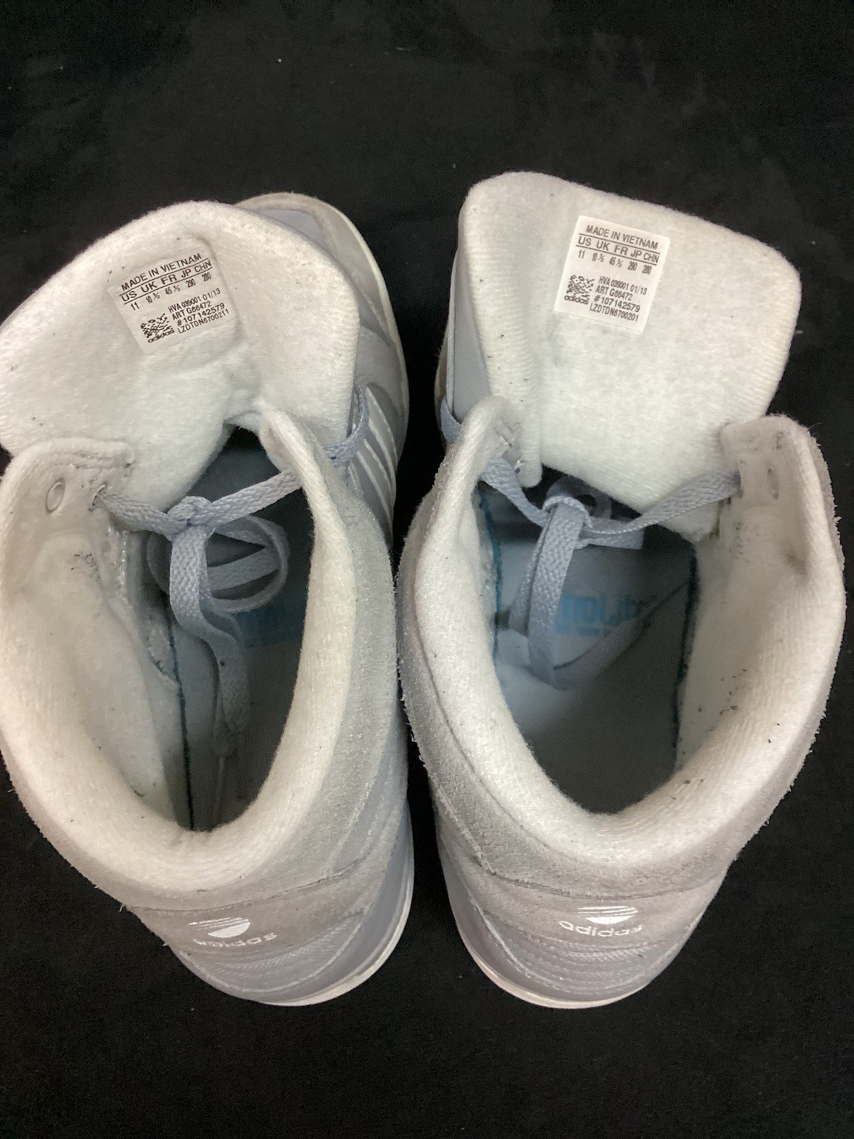 Adidas NEO Label Basketball Gray on Gray Sneakers High Tops Size 11 Style G66472 thumbnail 7