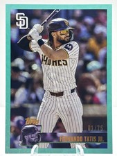 2025 Topps Archives Fernando Tatis Jr Aqua /75 #176 - 1st on Print!