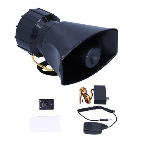˘12V 100W 125DB Car Horn Megaphone 5-Sound Emergency Warning Alarm Fire Siren - Picture 10 of 12