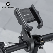 Mountain Bike Cell Phone (4.5-7.3 inch) Holder Handlebar Bowl Riding 360° Holder