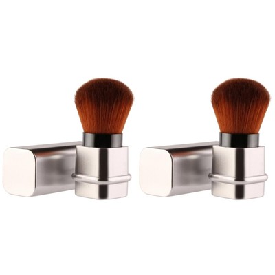  2 Pack Retractable Makeup Brush Travel Lippen Praller Reisen