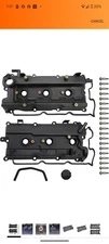 Engine Valve Cover Set with Bolts, Oil Cap, Gaskets  PCV Valve Fits Altima. Read