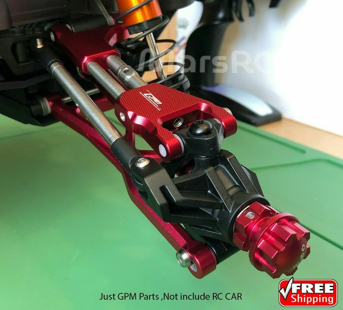 GPM Complete Arm With CVD Tie Rod For TRAXXAS 1/10 MAXX (Wide Maxx