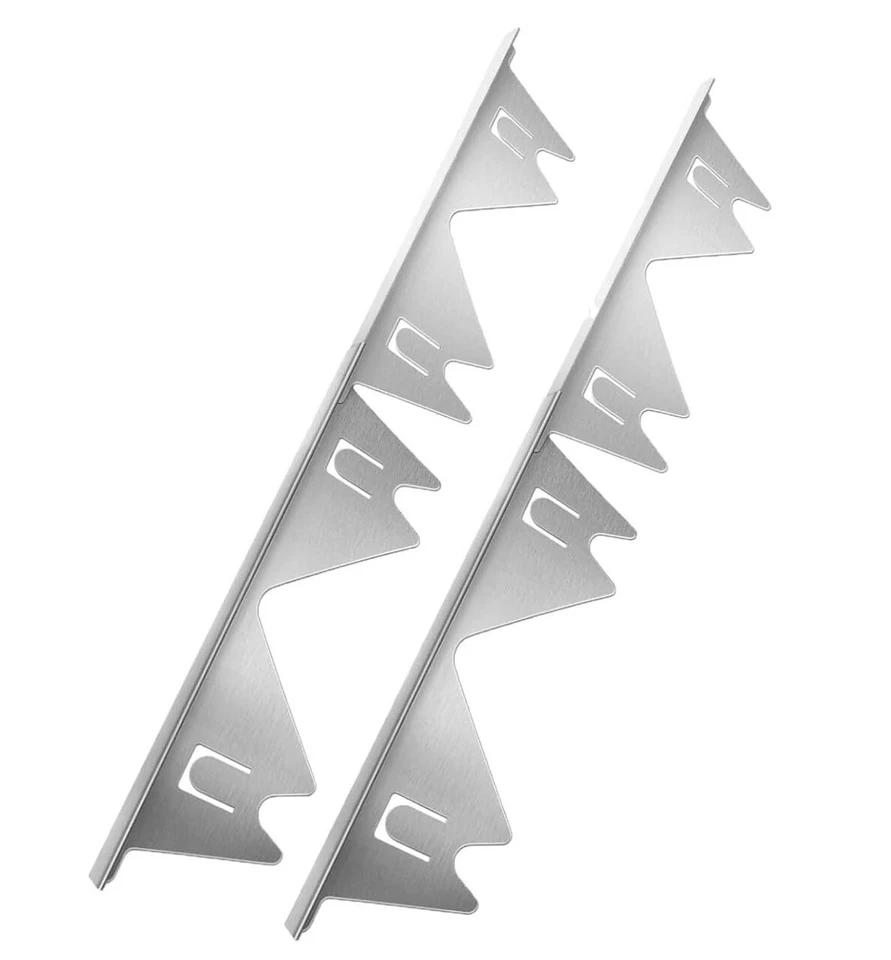 2pcs Stainless Steel Stove Gap Covers Adjustable Stove Counter Guard Gap Filler - Image 2 of 4