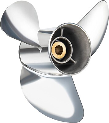 13 3/4 x 21 P Stainless Steel Boat Propeller for Yamaha Motor 150-250HP 15Spline