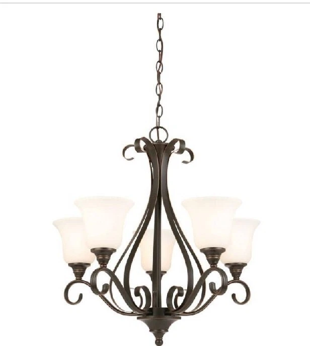 Brushed bronze chandelier deals