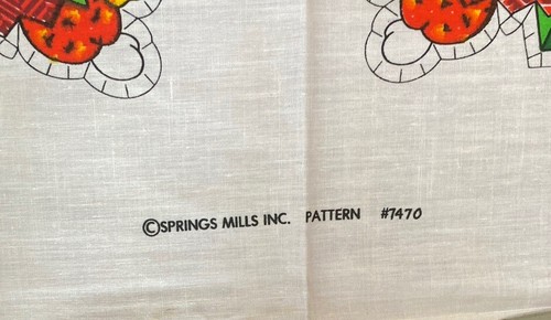 Vintage Spring Mills 6 Christmas Ornaments Fabric Panel #7470 Cut & Sew - Picture 9 of 9